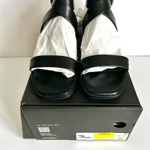 🍒NEW IN BOX Women’s Vionic Black Anaya Sandals. Size: 7 - Picture 5 of 13
